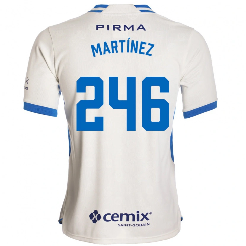 Danxen Børn Rey Martínez #246 Hvid Blå Rød Udebane Spillertrøjer 2026/27 Trøje T-Shirt