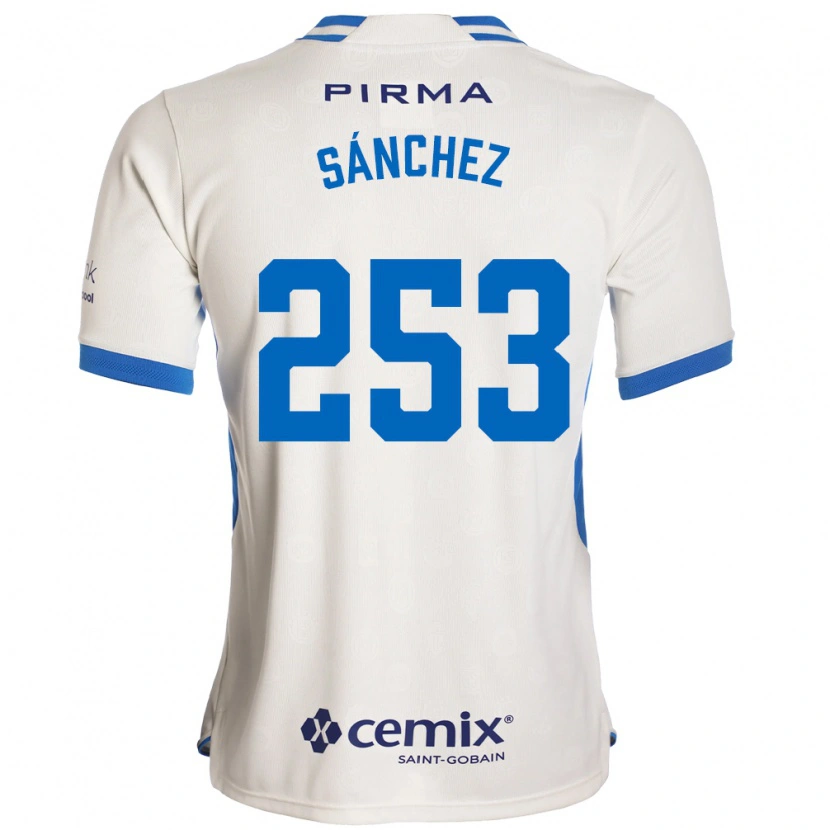 Danxen Børn Pablo Sánchez #253 Hvid Blå Rød Udebane Spillertrøjer 2026/27 Trøje T-Shirt