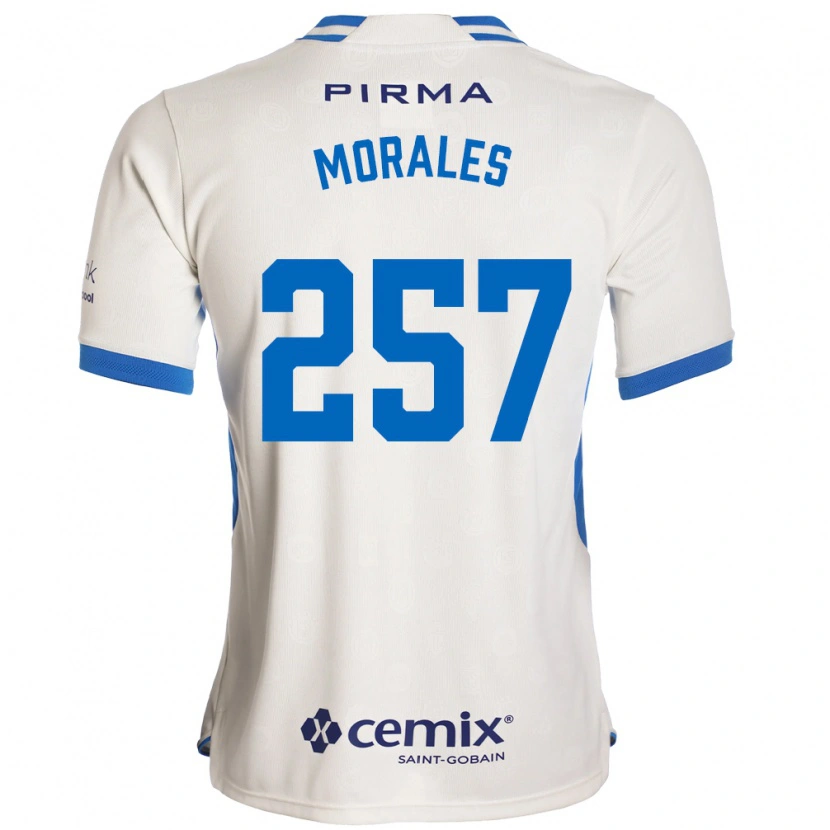 Danxen Børn Diego Morales #257 Hvid Blå Rød Udebane Spillertrøjer 2026/27 Trøje T-Shirt