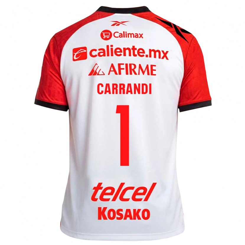 Danxen Børn Daniela Carrandi #1 Hvid Sort Rød Udebane Spillertrøjer 2026/27 Trøje T-Shirt