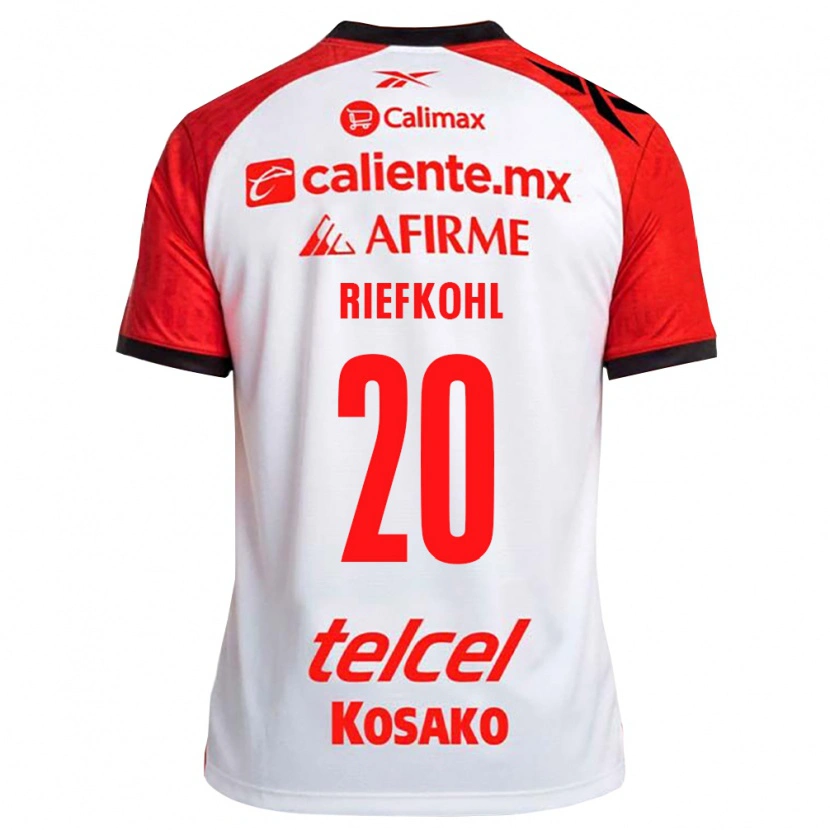 Danxen Børn Luciana Riefkohl #20 Hvid Sort Rød Udebane Spillertrøjer 2026/27 Trøje T-Shirt