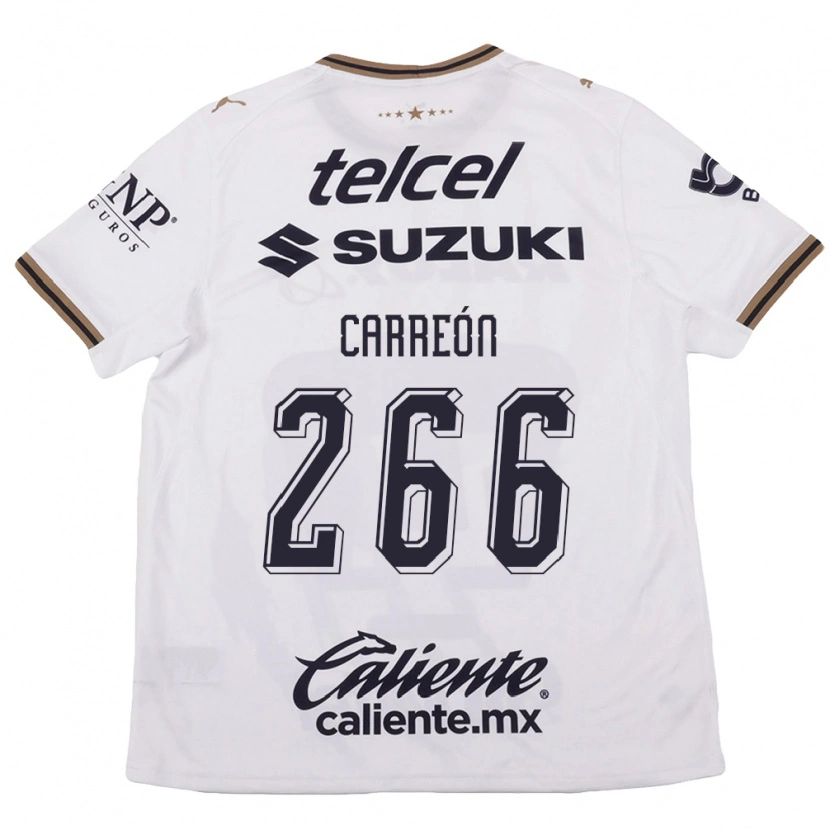 Danxen Børn Rogelio Carreón #266 Hvid Sort Brun Udebane Spillertrøjer 2026/27 Trøje T-Shirt