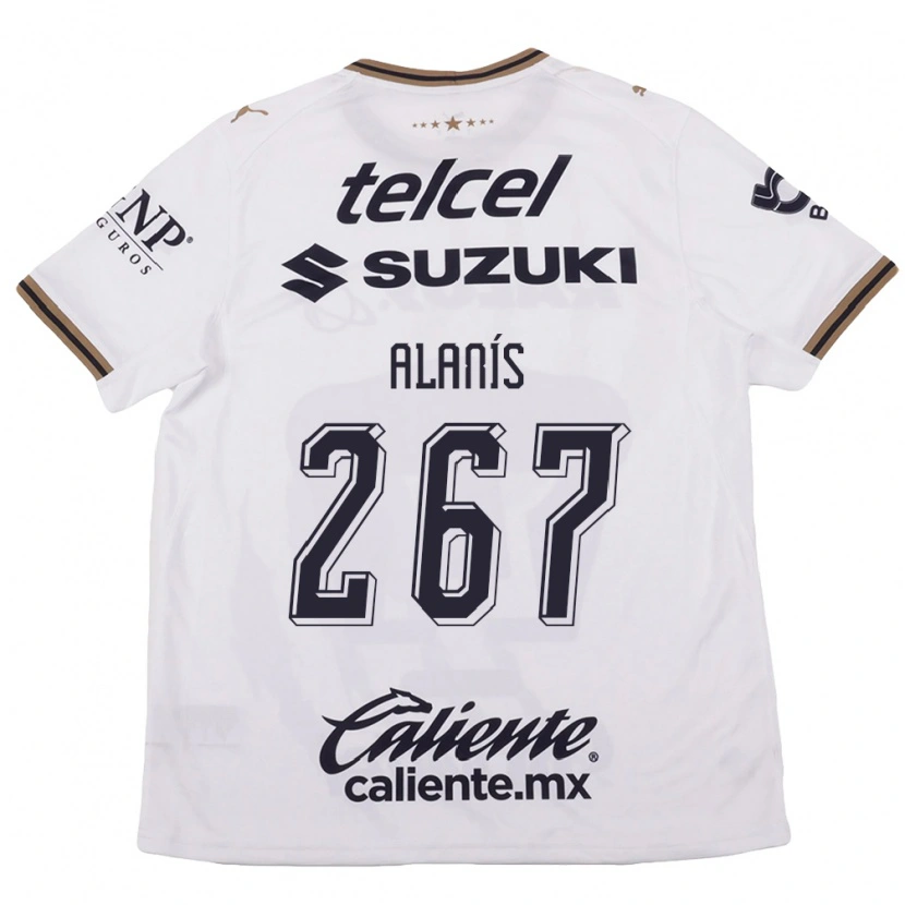 Danxen Børn Whittingham Alanís #267 Hvid Sort Brun Udebane Spillertrøjer 2026/27 Trøje T-Shirt