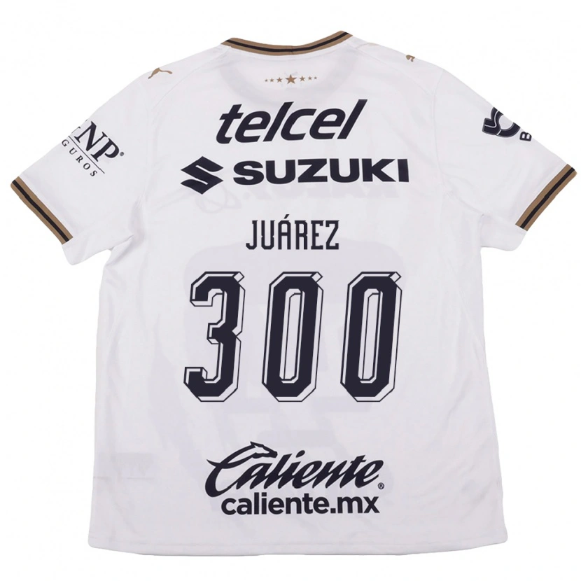 Danxen Børn Jonathan Juárez #300 Hvid Sort Brun Udebane Spillertrøjer 2026/27 Trøje T-Shirt