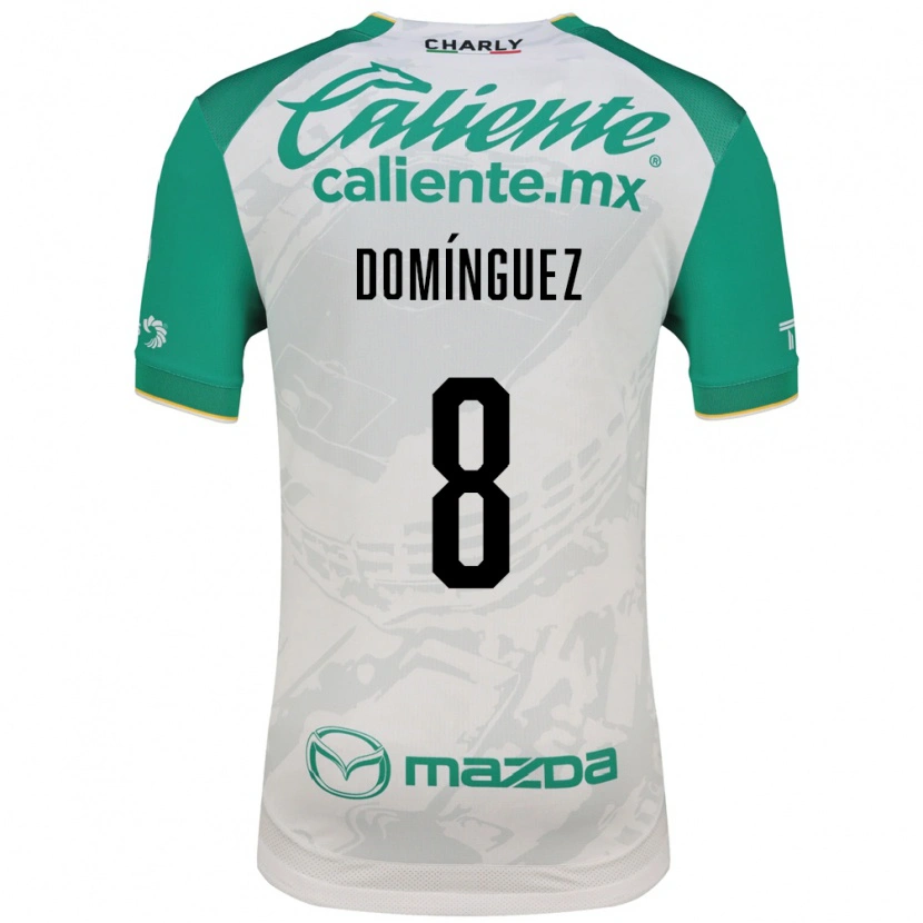 Danxen Børn Juan Domínguez #8 Lysegrøn Hvid Udebane Spillertrøjer 2026/27 Trøje T-Shirt