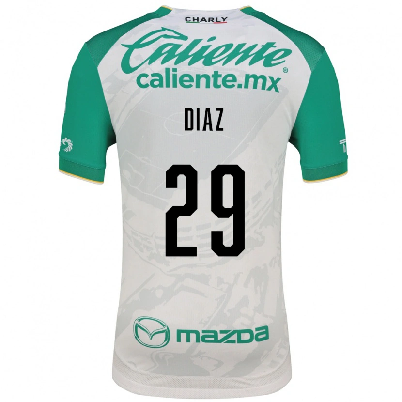 Danxen Børn Kenia Díaz #29 Lysegrøn Hvid Udebane Spillertrøjer 2026/27 Trøje T-Shirt
