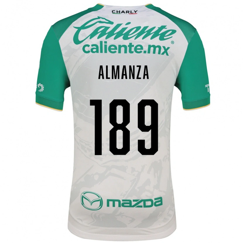 Danxen Børn Román Almanza #189 Lysegrøn Hvid Udebane Spillertrøjer 2026/27 Trøje T-Shirt