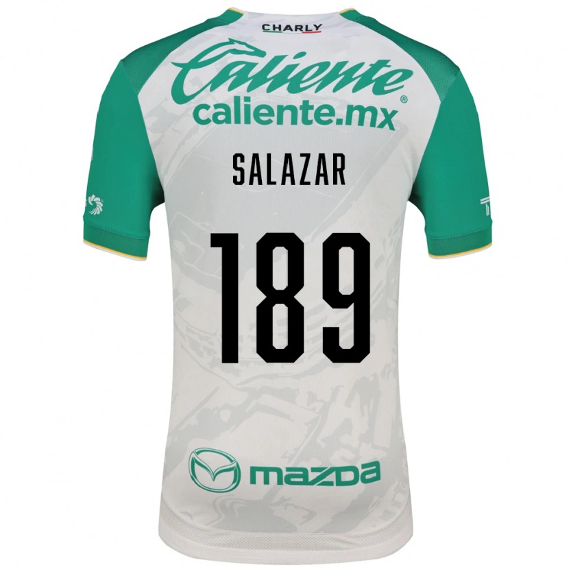 Danxen Børn José Salazar #189 Lysegrøn Hvid Udebane Spillertrøjer 2026/27 Trøje T-Shirt