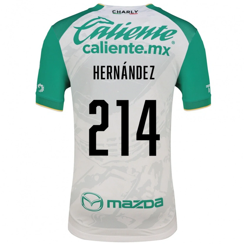 Danxen Børn Iván Hernández #214 Lysegrøn Hvid Udebane Spillertrøjer 2026/27 Trøje T-Shirt