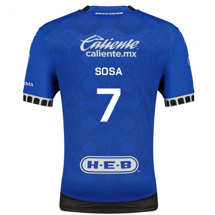 Danxen Børn Samuel Sosa #7 Kongelig Blå Hvid Sort Udebane Spillertrøjer 2026/27 Trøje T-Shirt