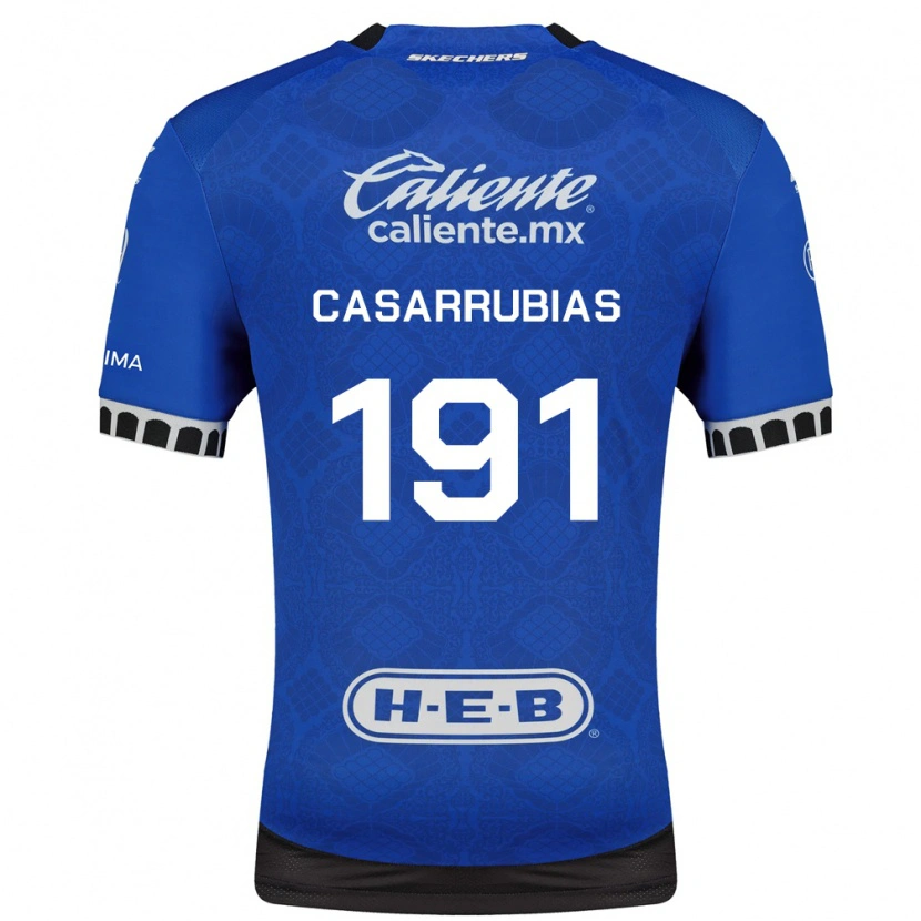 Danxen Børn Aaron Casarrubias #191 Kongelig Blå Hvid Sort Udebane Spillertrøjer 2026/27 Trøje T-Shirt
