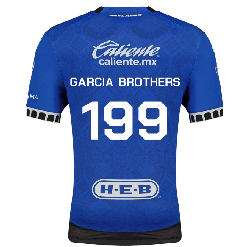 Danxen Børn Sergio Garcia Brothers #199 Kongelig Blå Hvid Sort Udebane Spillertrøjer 2026/27 Trøje T-Shirt