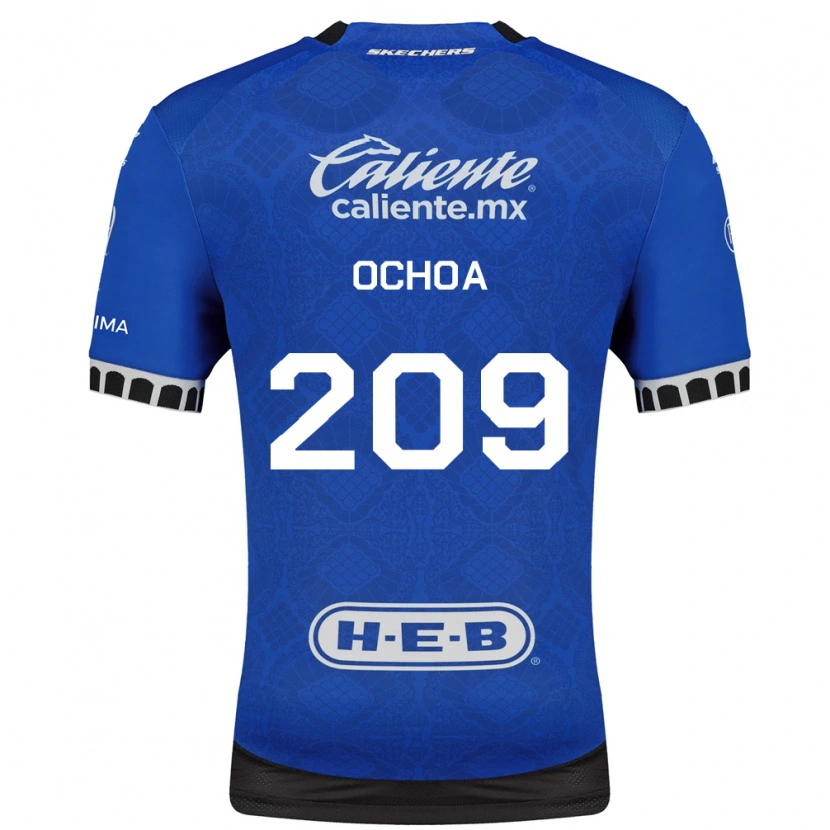 Danxen Børn José Ochoa #209 Kongelig Blå Hvid Sort Udebane Spillertrøjer 2026/27 Trøje T-Shirt