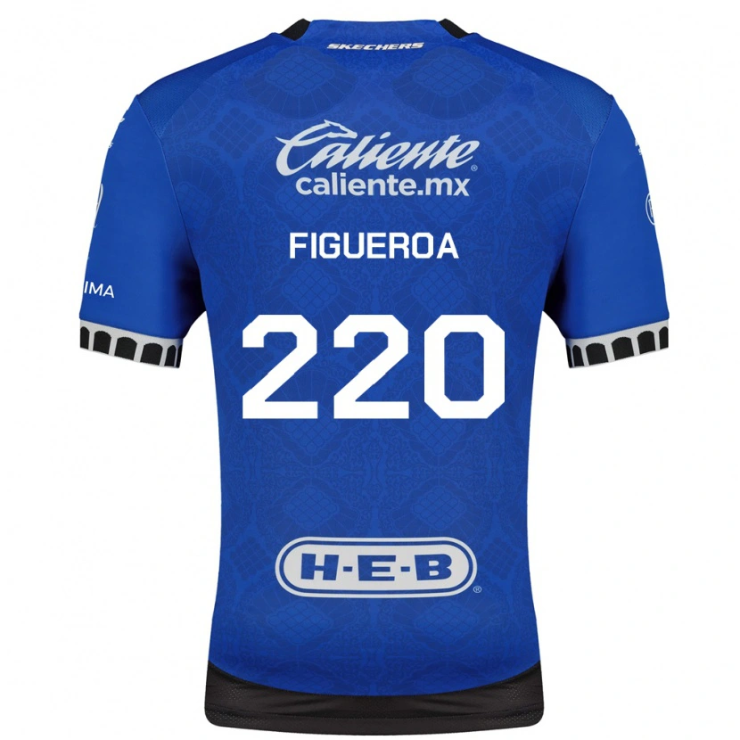Danxen Børn Christopher Figueroa #220 Kongelig Blå Hvid Sort Udebane Spillertrøjer 2026/27 Trøje T-Shirt
