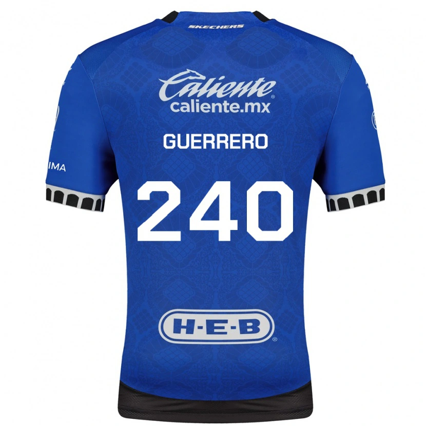 Danxen Børn Tlaloc Guerrero #240 Kongelig Blå Hvid Sort Udebane Spillertrøjer 2026/27 Trøje T-Shirt