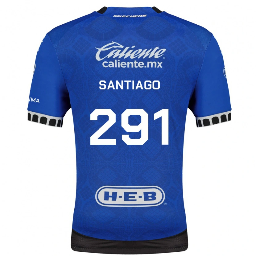 Danxen Børn Santiago De La Barrera #291 Kongelig Blå Hvid Sort Udebane Spillertrøjer 2026/27 Trøje T-Shirt