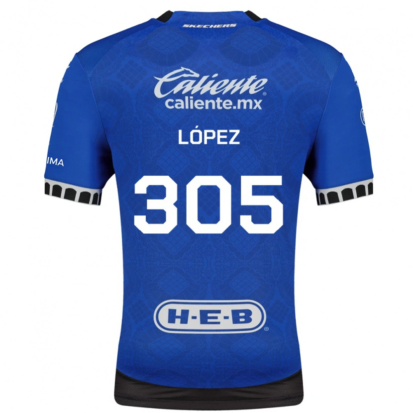 Danxen Børn Noé López #305 Kongelig Blå Hvid Sort Udebane Spillertrøjer 2026/27 Trøje T-Shirt