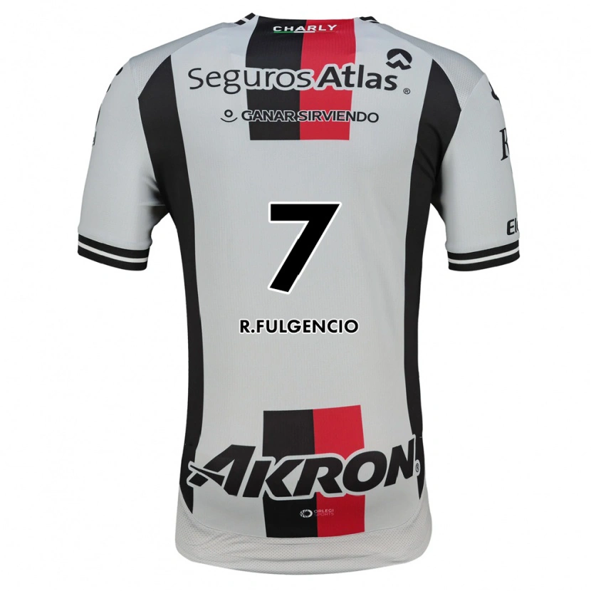 Danxen Børn Raymundo Fulgencio #7 Hvid Rød Sort Udebane Spillertrøjer 2026/27 Trøje T-Shirt