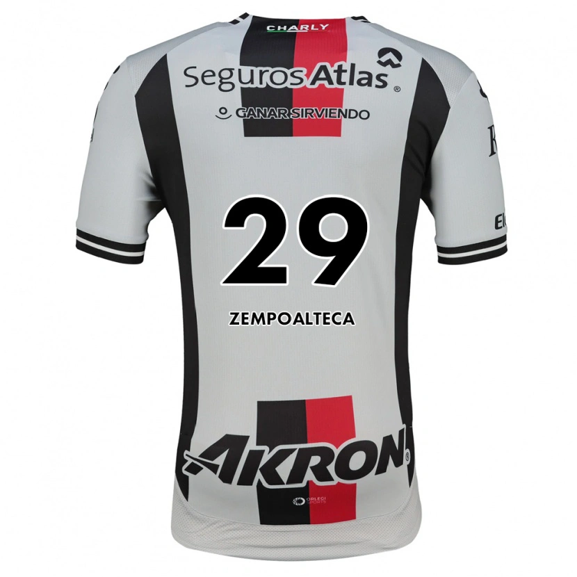 Danxen Børn Karla Zempoalteca #29 Hvid Rød Sort Udebane Spillertrøjer 2026/27 Trøje T-Shirt