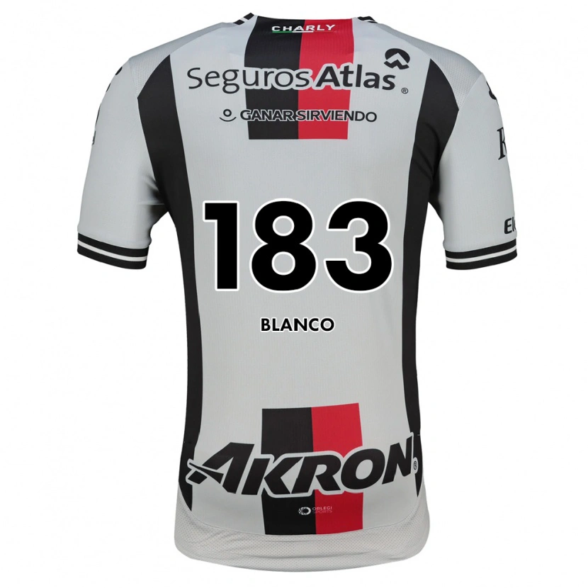 Danxen Børn Luis Blanco #183 Hvid Rød Sort Udebane Spillertrøjer 2026/27 Trøje T-Shirt