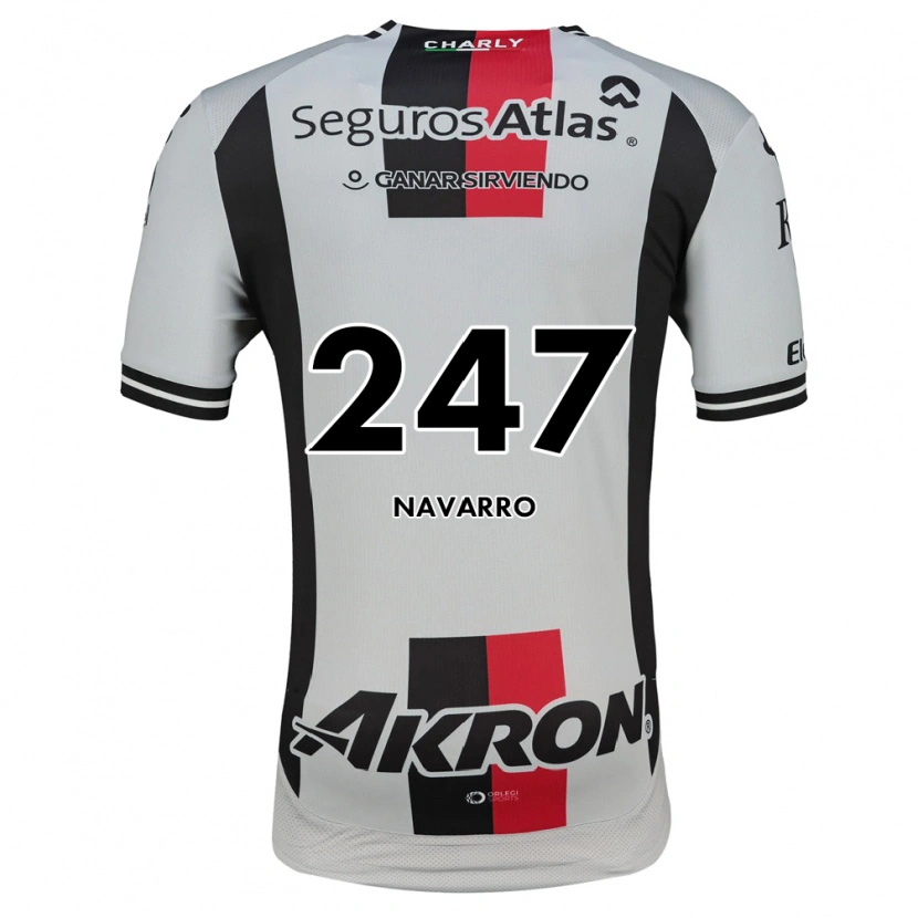 Danxen Børn Aldo Navarro #247 Hvid Rød Sort Udebane Spillertrøjer 2026/27 Trøje T-Shirt