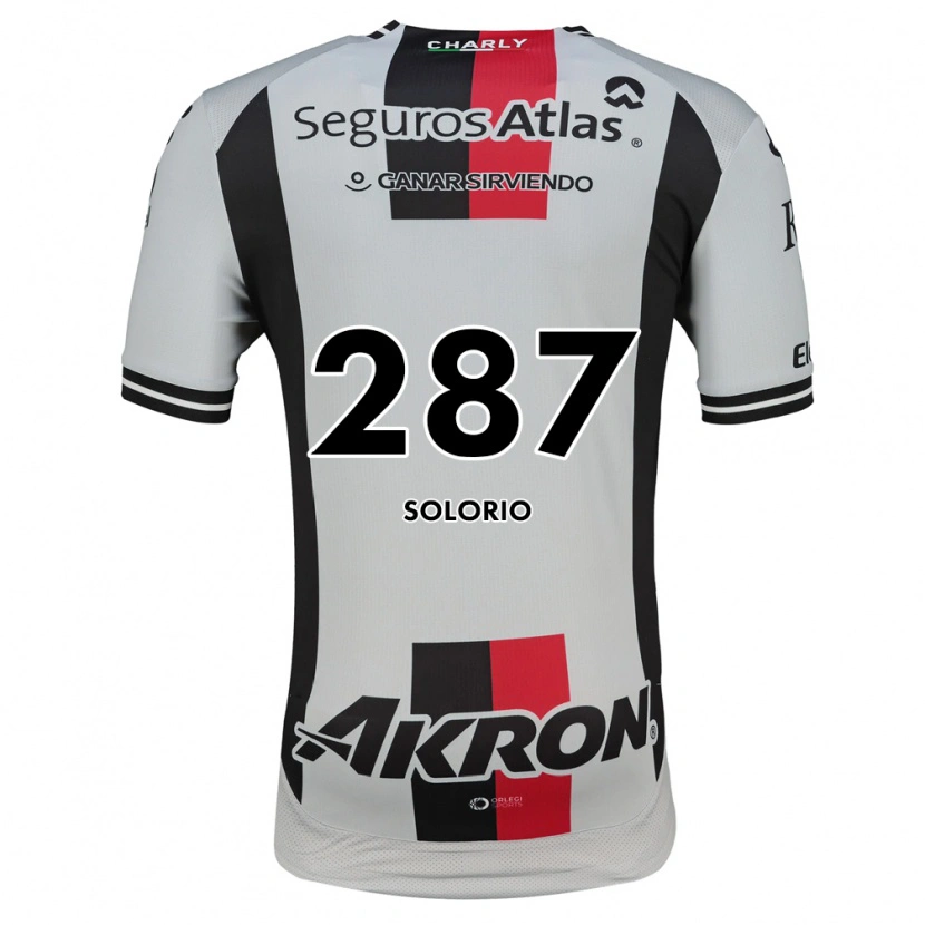 Danxen Børn Gael Solorio #287 Hvid Rød Sort Udebane Spillertrøjer 2026/27 Trøje T-Shirt