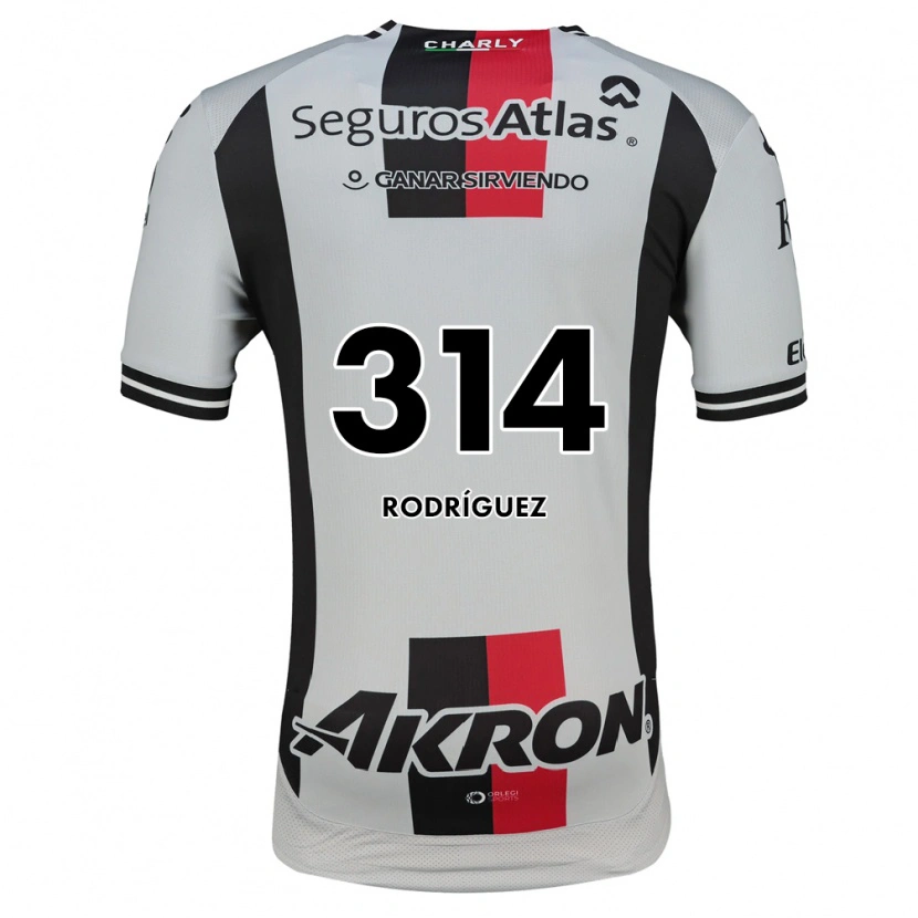 Danxen Børn Diego Rodríguez #314 Hvid Rød Sort Udebane Spillertrøjer 2026/27 Trøje T-Shirt