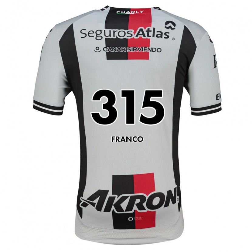 Danxen Børn César Franco #315 Hvid Rød Sort Udebane Spillertrøjer 2026/27 Trøje T-Shirt
