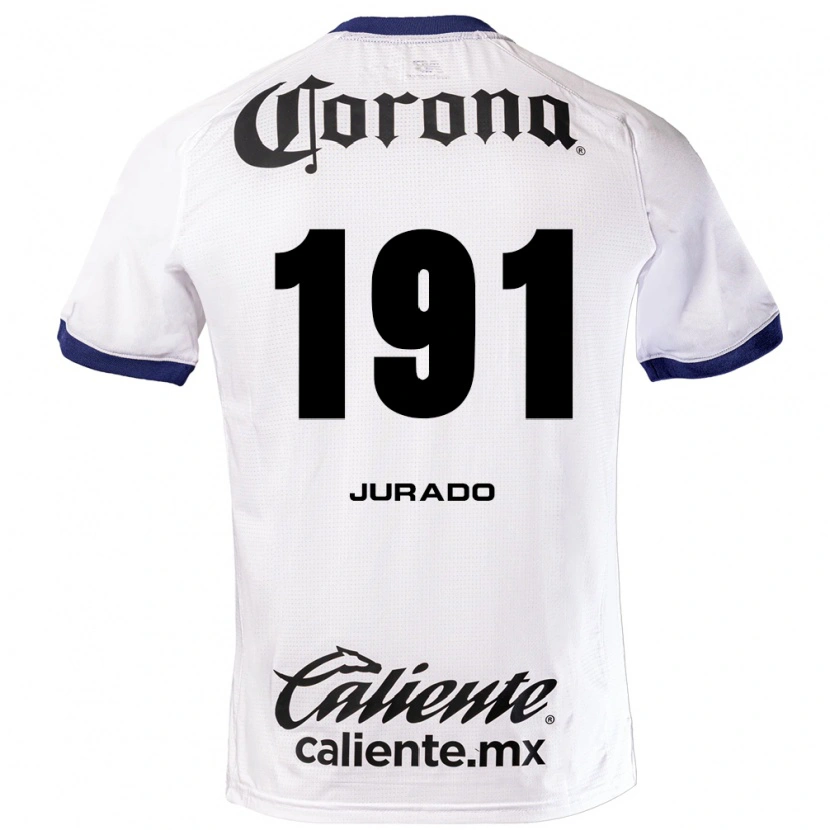 Danxen Børn Pablo Jurado #191 Hvid Blå Sort Udebane Spillertrøjer 2026/27 Trøje T-Shirt