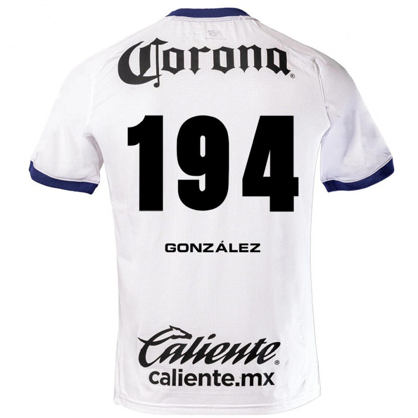 Danxen Børn Cristopher González #194 Hvid Blå Sort Udebane Spillertrøjer 2026/27 Trøje T-Shirt