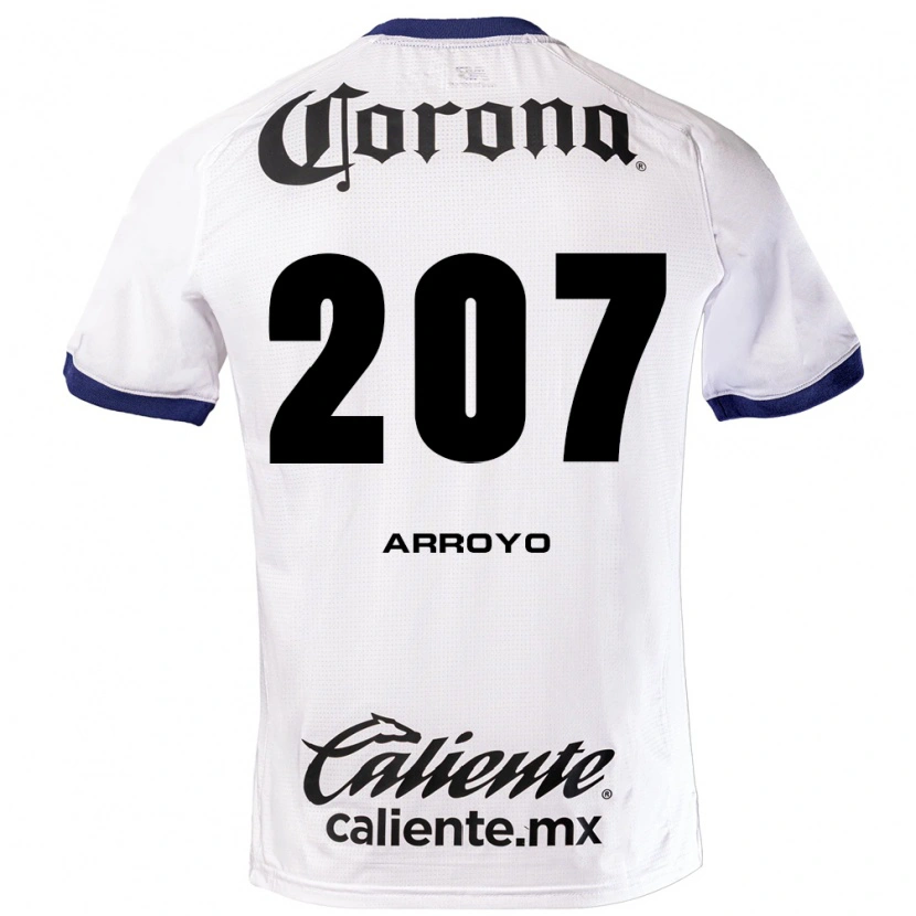Danxen Børn José Arroyo #207 Hvid Blå Sort Udebane Spillertrøjer 2026/27 Trøje T-Shirt