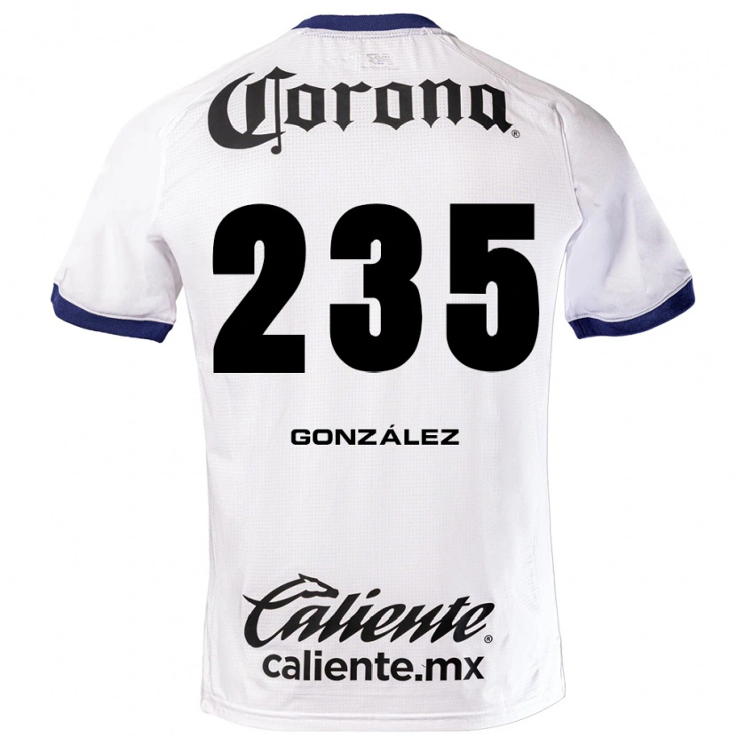 Danxen Børn Ian González #235 Hvid Blå Sort Udebane Spillertrøjer 2026/27 Trøje T-Shirt