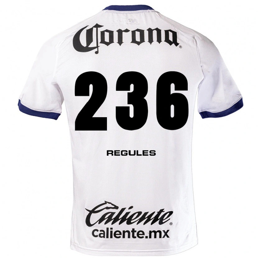 Danxen Børn Carlo Regules #236 Hvid Blå Sort Udebane Spillertrøjer 2026/27 Trøje T-Shirt