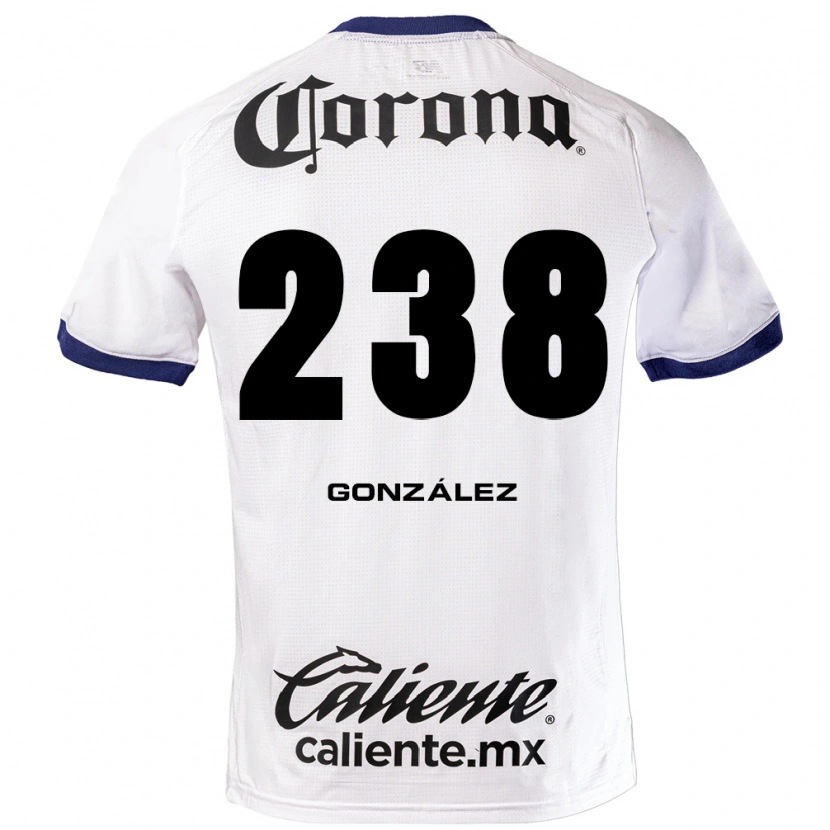 Danxen Børn Geovani González #238 Hvid Blå Sort Udebane Spillertrøjer 2026/27 Trøje T-Shirt