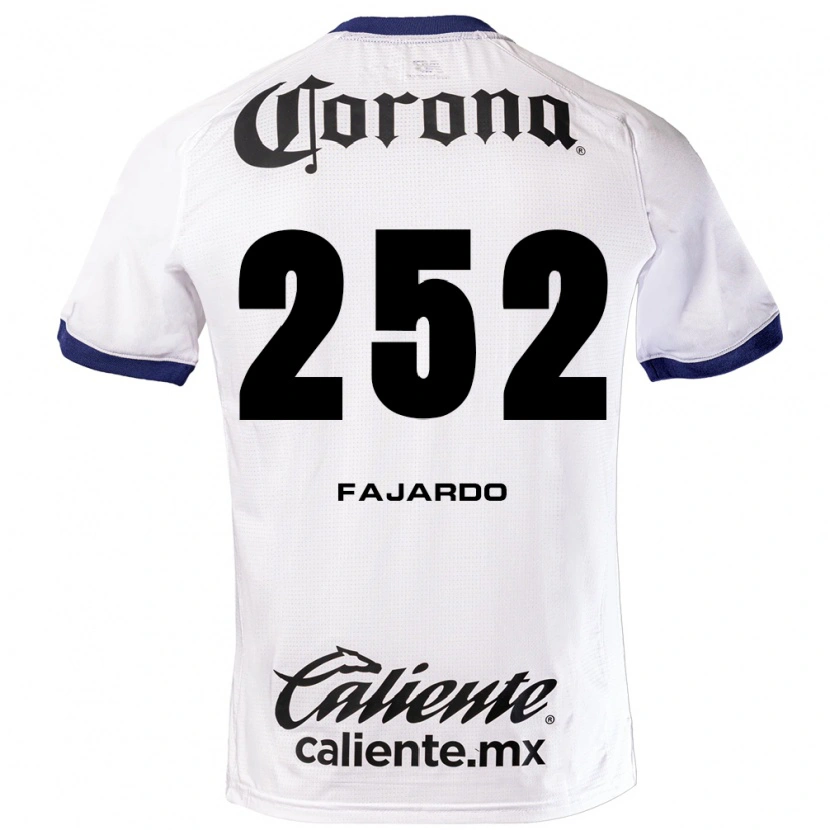 Danxen Børn Rafael Fajardo #252 Hvid Blå Sort Udebane Spillertrøjer 2026/27 Trøje T-Shirt