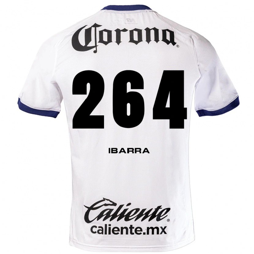 Danxen Børn Jesús Ibarra #264 Hvid Blå Sort Udebane Spillertrøjer 2026/27 Trøje T-Shirt