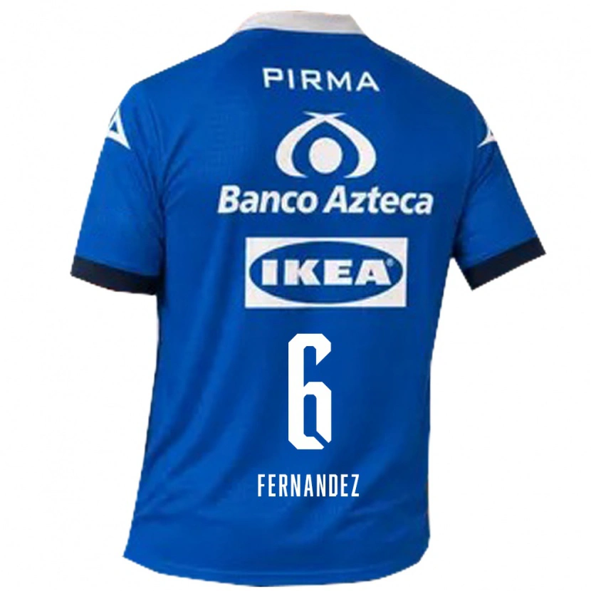 Danxen Børn Liliana Fernández #6 Blå Hvid Udebane Spillertrøjer 2026/27 Trøje T-Shirt