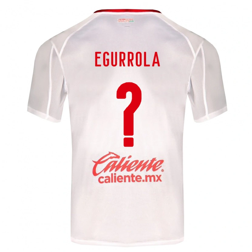 Danxen Børn Luis Egurrola #0 Hvid Grøn Rød Udebane Spillertrøjer 2026/27 Trøje T-Shirt