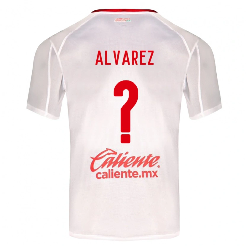 Danxen Børn Sergio Álvarez #0 Hvid Grøn Rød Udebane Spillertrøjer 2026/27 Trøje T-Shirt