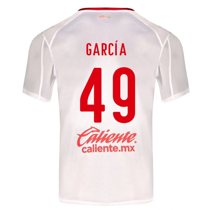 Danxen Børn Gilberto García #49 Hvid Grøn Rød Udebane Spillertrøjer 2026/27 Trøje T-Shirt