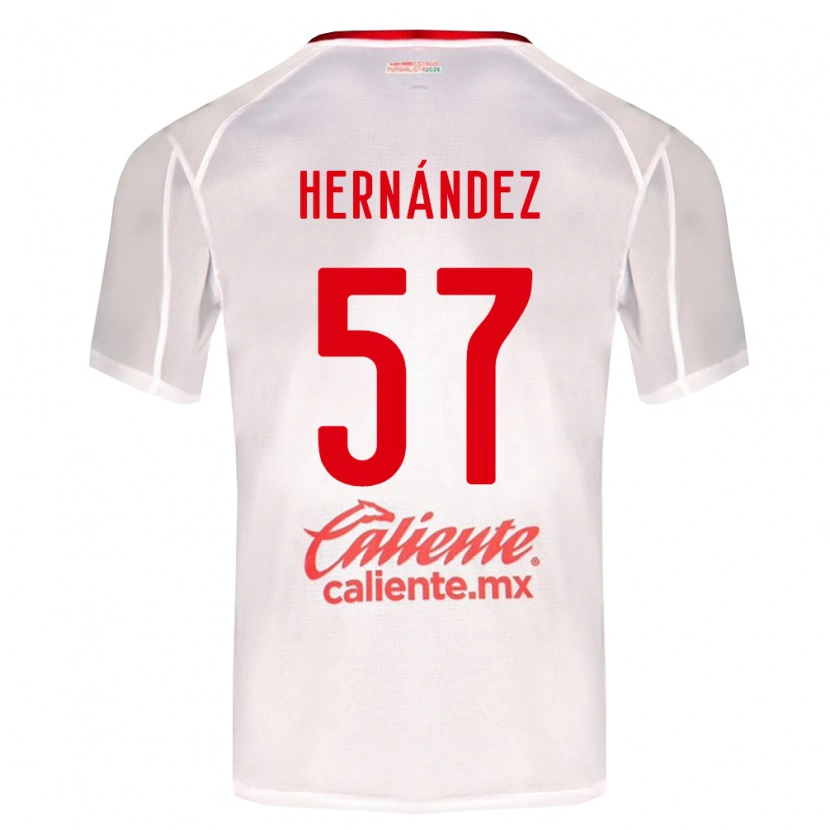 Danxen Børn Jesús Hernández #57 Hvid Grøn Rød Udebane Spillertrøjer 2026/27 Trøje T-Shirt