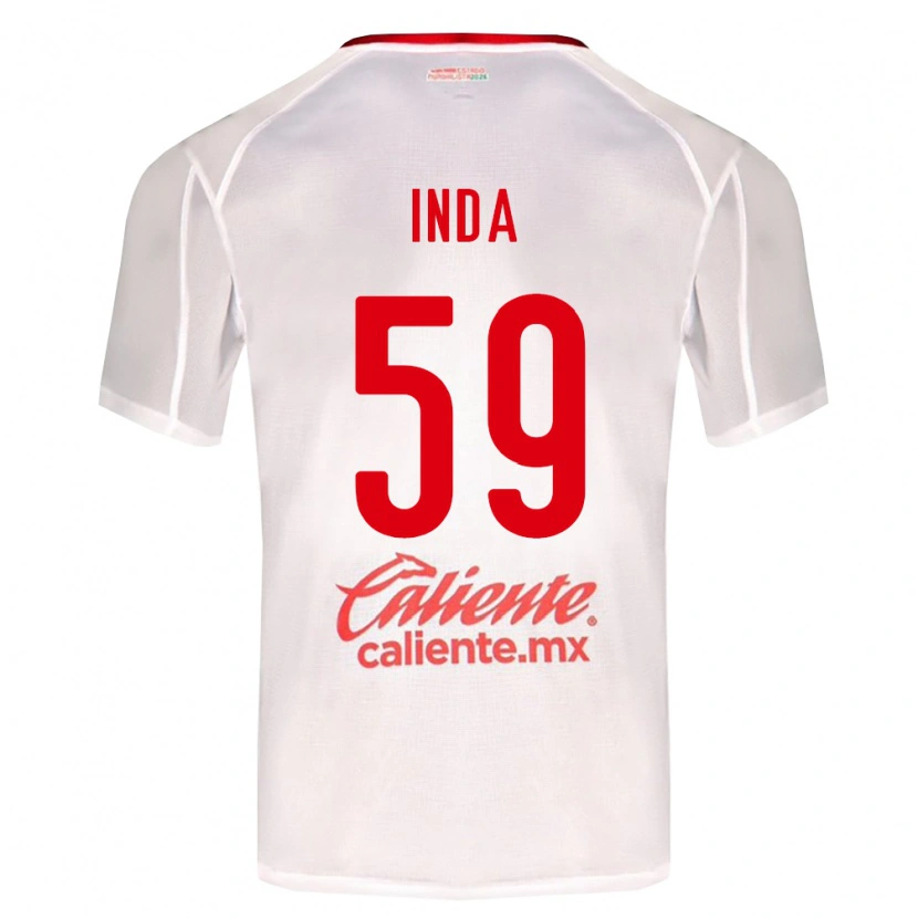 Danxen Børn Samir Inda #59 Hvid Grøn Rød Udebane Spillertrøjer 2026/27 Trøje T-Shirt