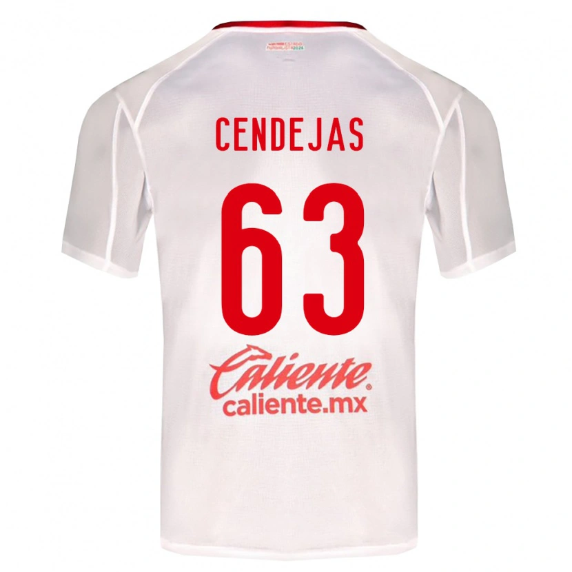 Danxen Børn Matías Cendejas #63 Hvid Grøn Rød Udebane Spillertrøjer 2026/27 Trøje T-Shirt