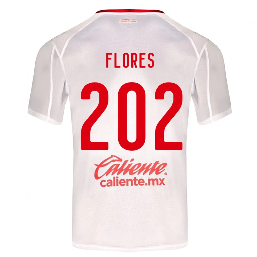Danxen Børn Daniel Flores #202 Hvid Grøn Rød Udebane Spillertrøjer 2026/27 Trøje T-Shirt