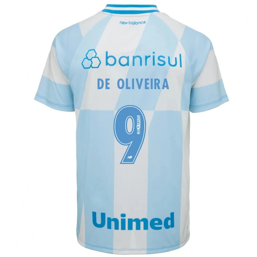 Danxen Børn Veridiana Mostaco De Oliveira #9 Lyseblå Hvid Udebane Spillertrøjer 2026/27 Trøje T-Shirt