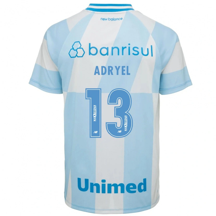 Danxen Børn Adryel #13 Lyseblå Hvid Udebane Spillertrøjer 2026/27 Trøje T-Shirt