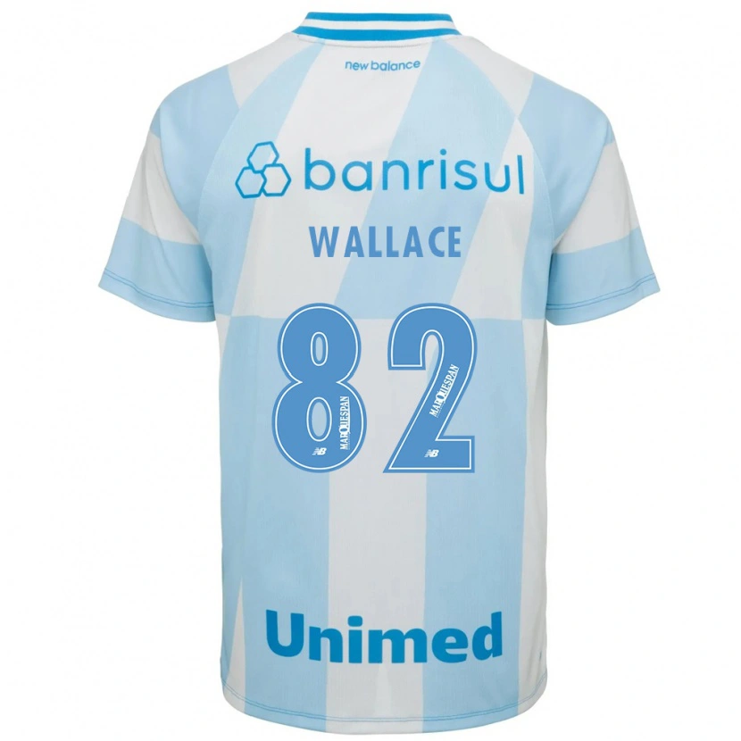 Danxen Børn Wallace Gomes Da Silva Dos Santos #82 Lyseblå Hvid Udebane Spillertrøjer 2026/27 Trøje T-Shirt