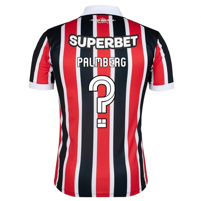 Danxen Børn Palmberg #0 Rød Hvid Sort Udebane Spillertrøjer 2026/27 Trøje T-Shirt