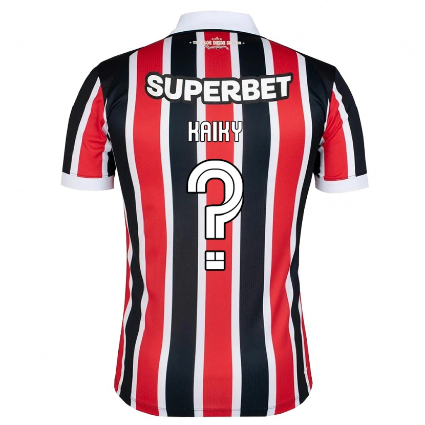 Danxen Børn Kaiky #0 Rød Hvid Sort Udebane Spillertrøjer 2026/27 Trøje T-Shirt