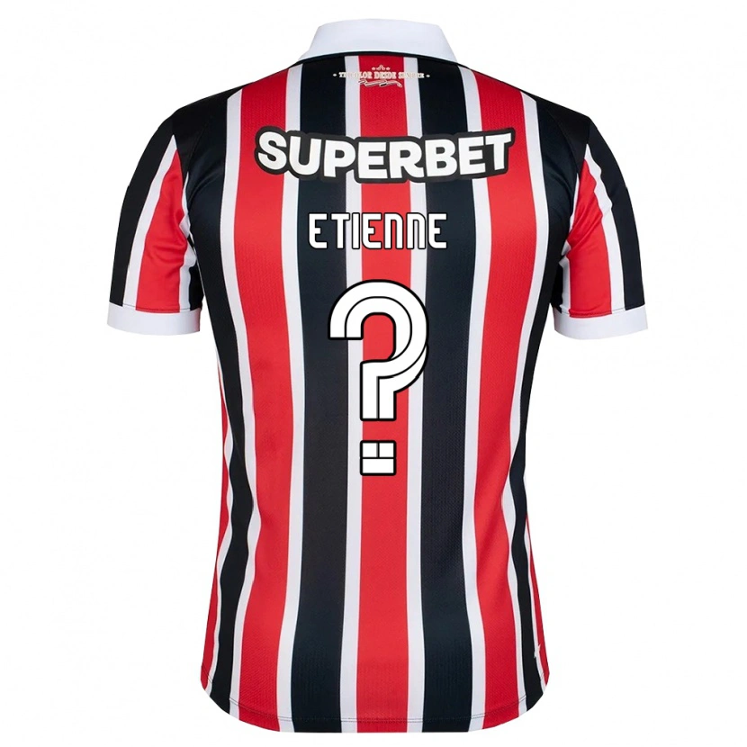 Danxen Børn Clauvis Etienne #0 Rød Hvid Sort Udebane Spillertrøjer 2026/27 Trøje T-Shirt